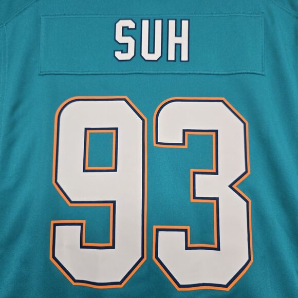 Miami Dolphins NDAMUKONG SUH Nike On Field NFL #93 Football Jersey Size XL - Picture 8 of 12